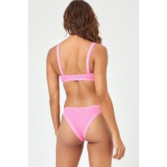 L*Space Vacay Bottom Classic RHVAC20 Guava Pink Small S Low Rise NEW NWT - Picture 4 of 9